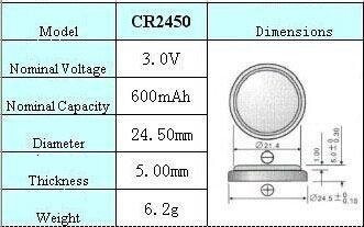 CR2450-Lithium-Battery - LiYuan (China Manufacturer) - Battery, Storage  Battery & Charger - Electronics & Electricity Products - DIYTrade