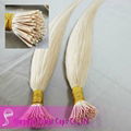 Top Quality Natural Human Remy I tip silck Body Wave hair extension wholesale an 4