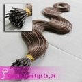 Top Quality Natural Human Remy I tip silck Body Wave hair extension wholesale an 2