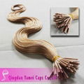 Top Quality Natural Human Remy I tip silck Body Wave hair extension wholesale an 3