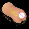 Artificial silicone pocket vagina real palstic pussy sex toy male masturbation  8