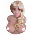 Big breast oral sex doll head for men