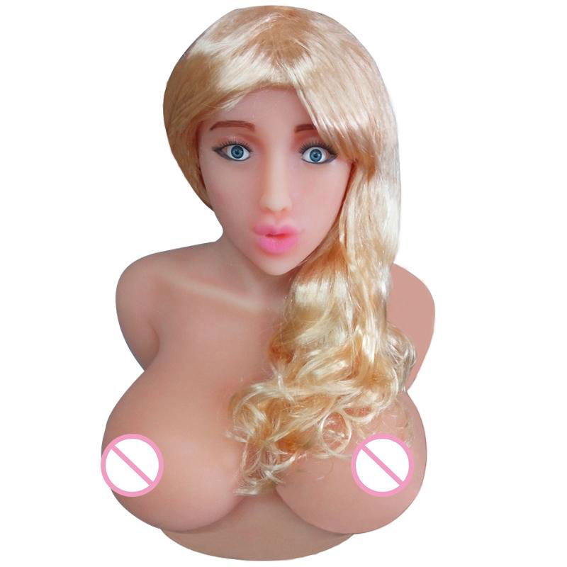 Big breast oral sex doll head for men real silicone love dolls with mouth throat 3