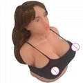 Big breast oral sex doll head for men real silicone love dolls with mouth throat