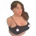 Big breast oral sex doll head for men real silicone love dolls with mouth throat