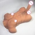 Brown sex doll head realistic pussy  real life silicone sex robot dolls for men 