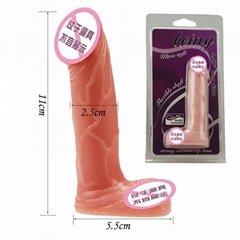 TPR MINI Dog Cock Realistic Dildo for Women Vagina real Artificial Penis BLQ-015