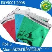 Metallic colorful aluminized bubble envelopes for packaging
