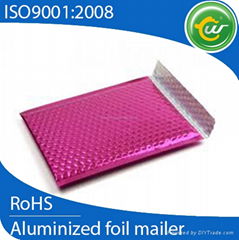 high quality metallic bubble padded envelopes /decorative aluminum foil mailers