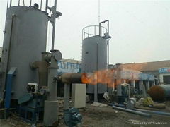 Risk huck or wood chips gasifier furnace