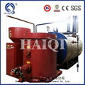 Bagasse pellet burner connect with gas boiler 1