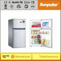 Solar 12v dc compressor upright fridge home 128L 1