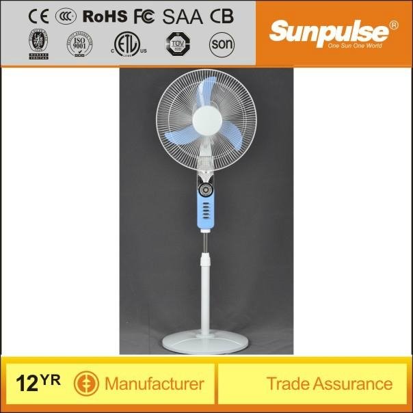 Fashionable rechargeable solar DC fan 16inch