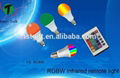 ST-QP05 IR remote control RGB light bulb  2