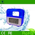 Energy saving and eco-friendly water power weather station clock