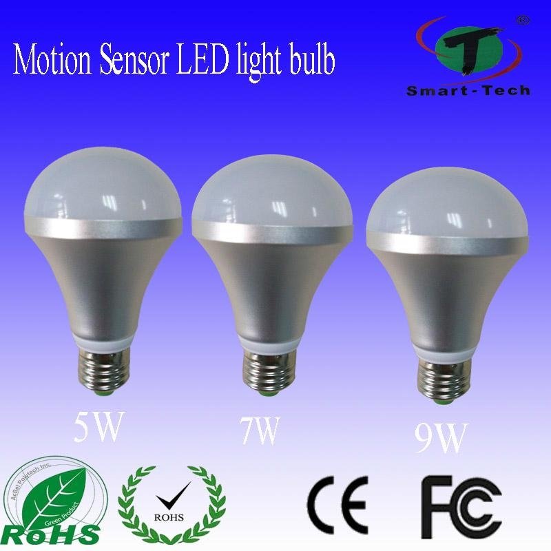 Energy saving and eco-friendly lighting microwave motion sensor led light bulb 4