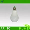 Brightness LED E27 IR remote control rgbw light bulb with full color rotating 2