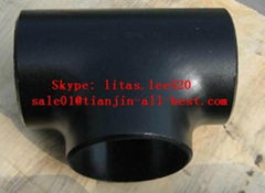 Carbon steel straight Tee forged iron pipe fittings 