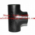 Carbon steel straight Tee forged iron pipe fittings  2