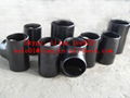 Carbon steel straight Tee forged iron pipe fittings  5