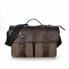 vintage canvas men leisure handbag