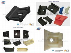 Rail insulator,rail gauge plate