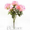 power supply artificial flower cheap wholesale 5 head peony for home decoration
