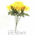 wholesale yellow artificial chrysanthemum flowers 3