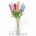 fake flowers rubber artificial flowers violet for home decoration 2