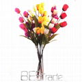 5  heads  artificial  flower tulip for bedroom decoration 1