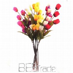 5  heads  artificial  flower tulip for bedroom decoration