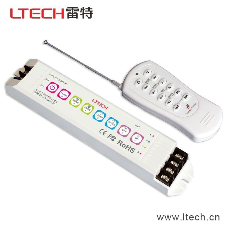 珠海雷特LED控制器RGB多功能2.4G LED控制器 LT-3600RF 2