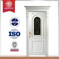 Solid wood door internal bedroom door design white color 1