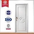 Solid wood door internal bedroom door design white color 2