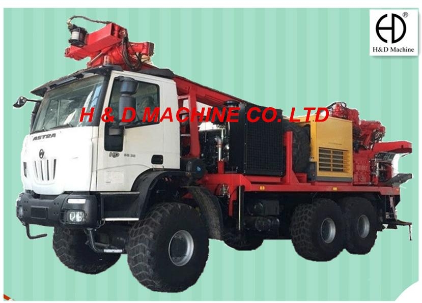 HDT300 Truck Mounted Integrated Multifunctional Drilling Rig HAIDE