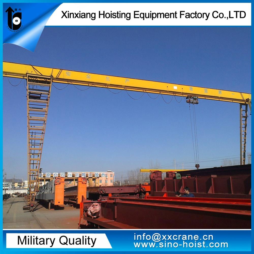 12.5 ton single girder electric hoist gantry crane 5