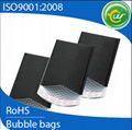 Black matt Metallic bubble mailers 1