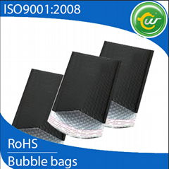 Black matt Metallic bubble mailers