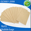 Recyclable brown kraft bubble padded