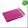 Bubble metallic poly mailers pink 4