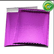 Bubble metallic poly mailers pink 2