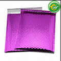 Bubble metallic poly mailers pink 2