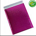 Bubble metallic poly mailers pink 3