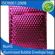 Pink mailers aluminum foil metallic bubble mailers