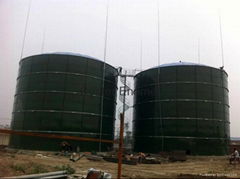 Glass fused to steel anaerobic digester