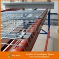 Stacking Warehouse Rack Steel Wire Decking With Flared Type 2