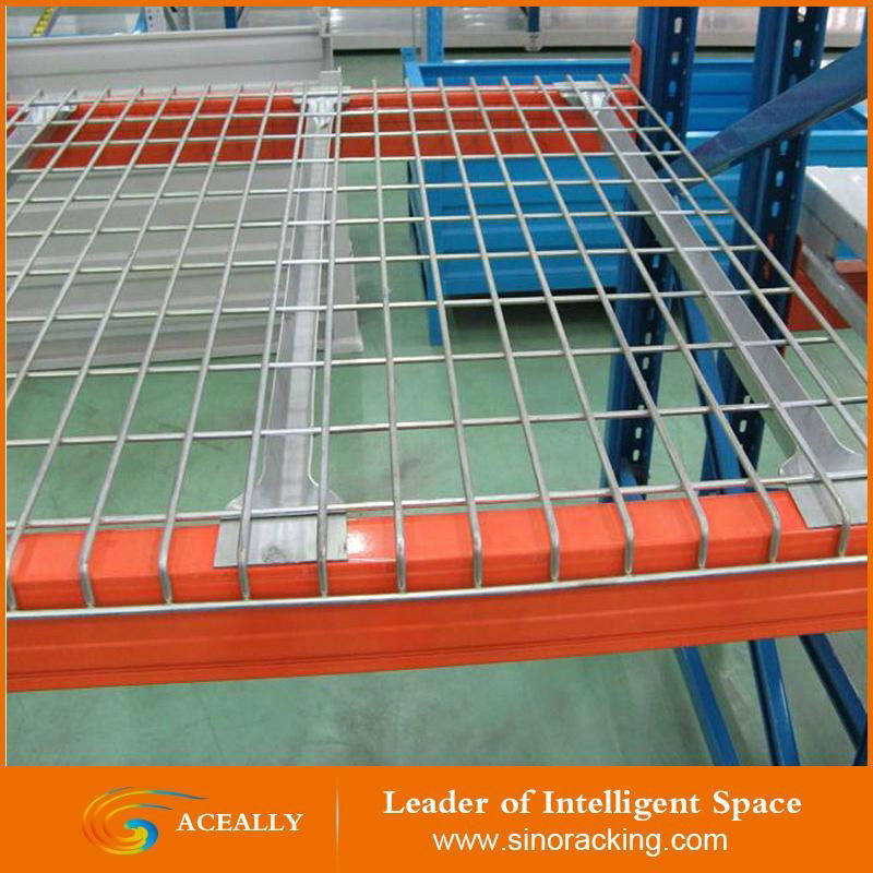 Industrial warehouse use pallet rack wire mesh decking from ACEALLY 2