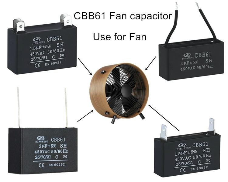 cbb61 capacitor 15uf and ac running film capacitor 4uf 400v 3
