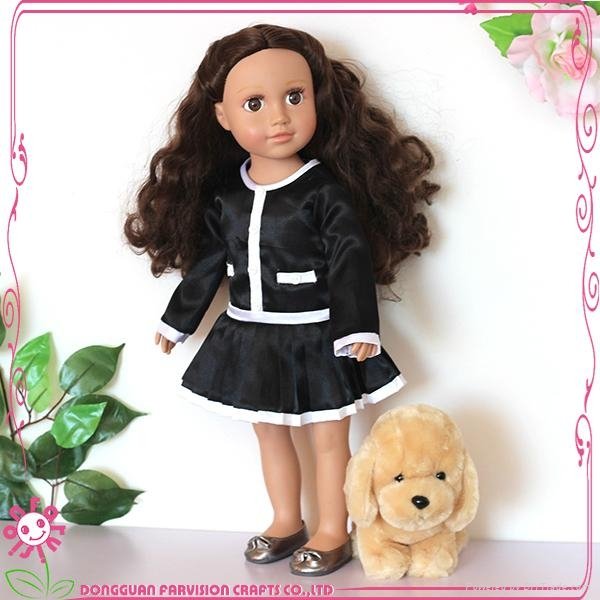 Doll With Pet Farvision Girl OEM 18 inch vinyl dolls  2