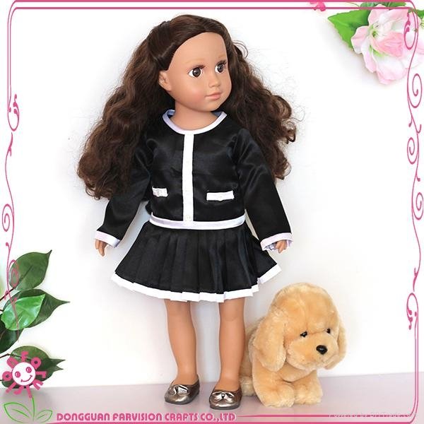 Doll With Pet Farvision Girl OEM 18 inch vinyl dolls 